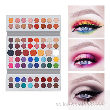 71 colores paleta de sombras de ojos de maquillaje de maquillaje de alto pigmento personalizado